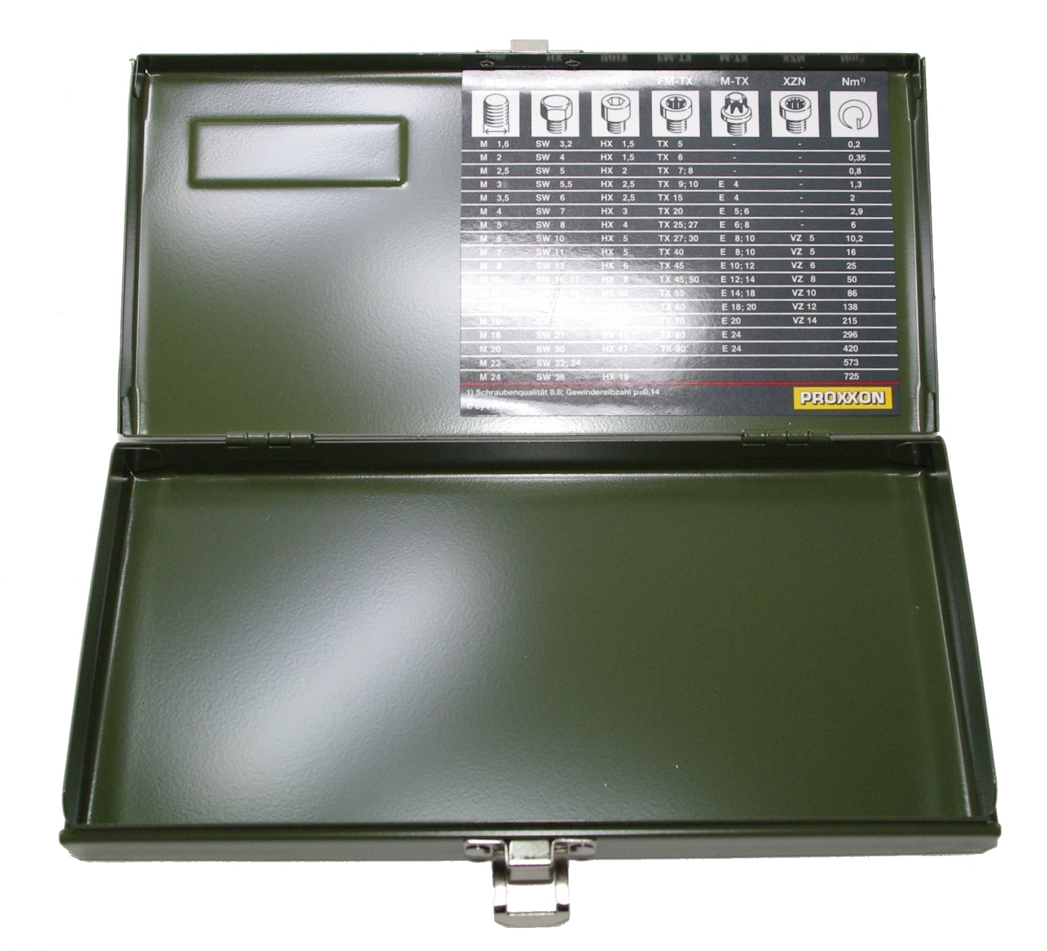 PROXXON 2313 Metallkoffer Leerkoffer Metallkasten leer 245x120x35mm