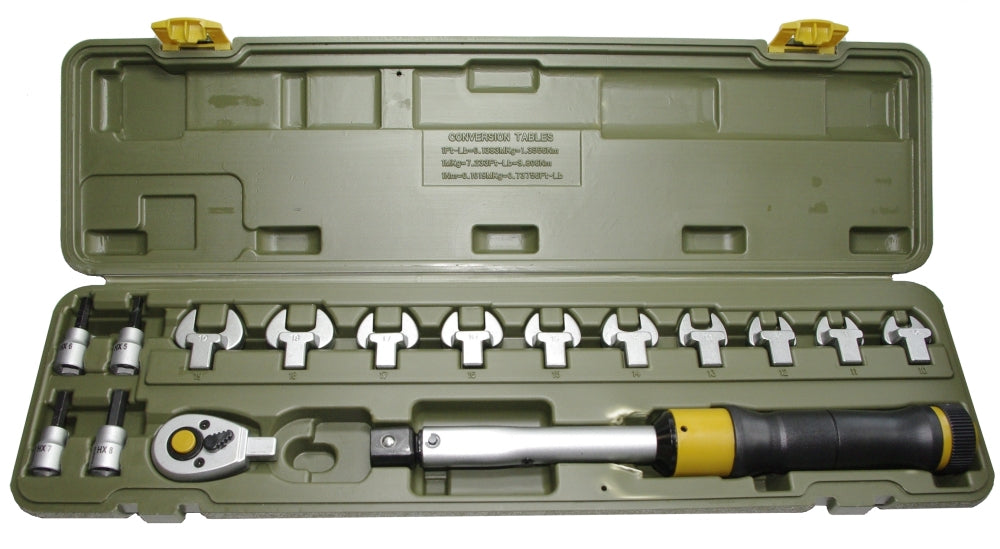 PROXXON 23341 Drehmomentschlüssel MC60-Multi 12-60 Nm mit Einsteckwerkzeugen