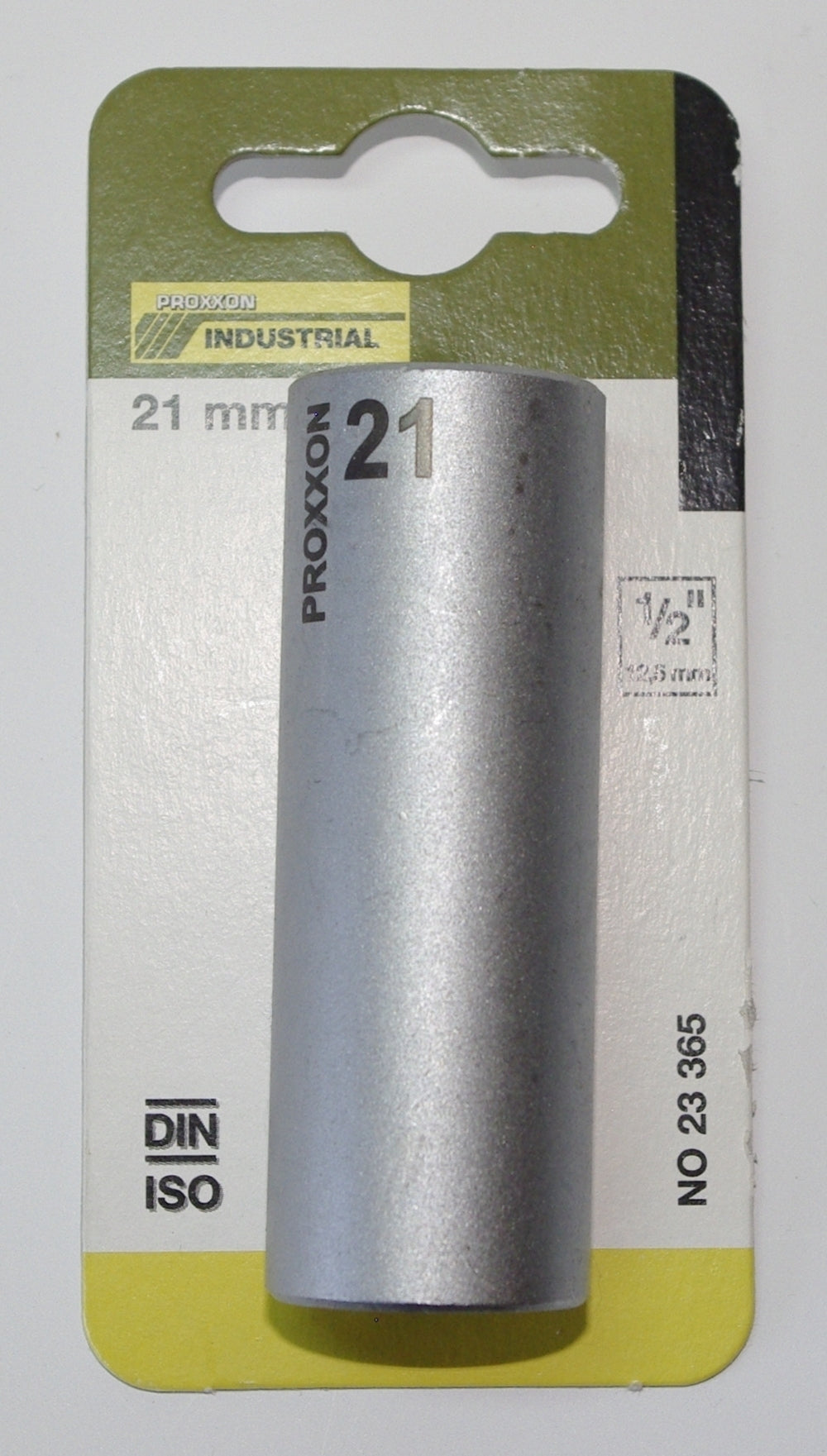 PROXXON 23365 Tiefbett Steckschlüsseleinsatz / Nuss 21mm Antrieb 12,5mm (1/2")