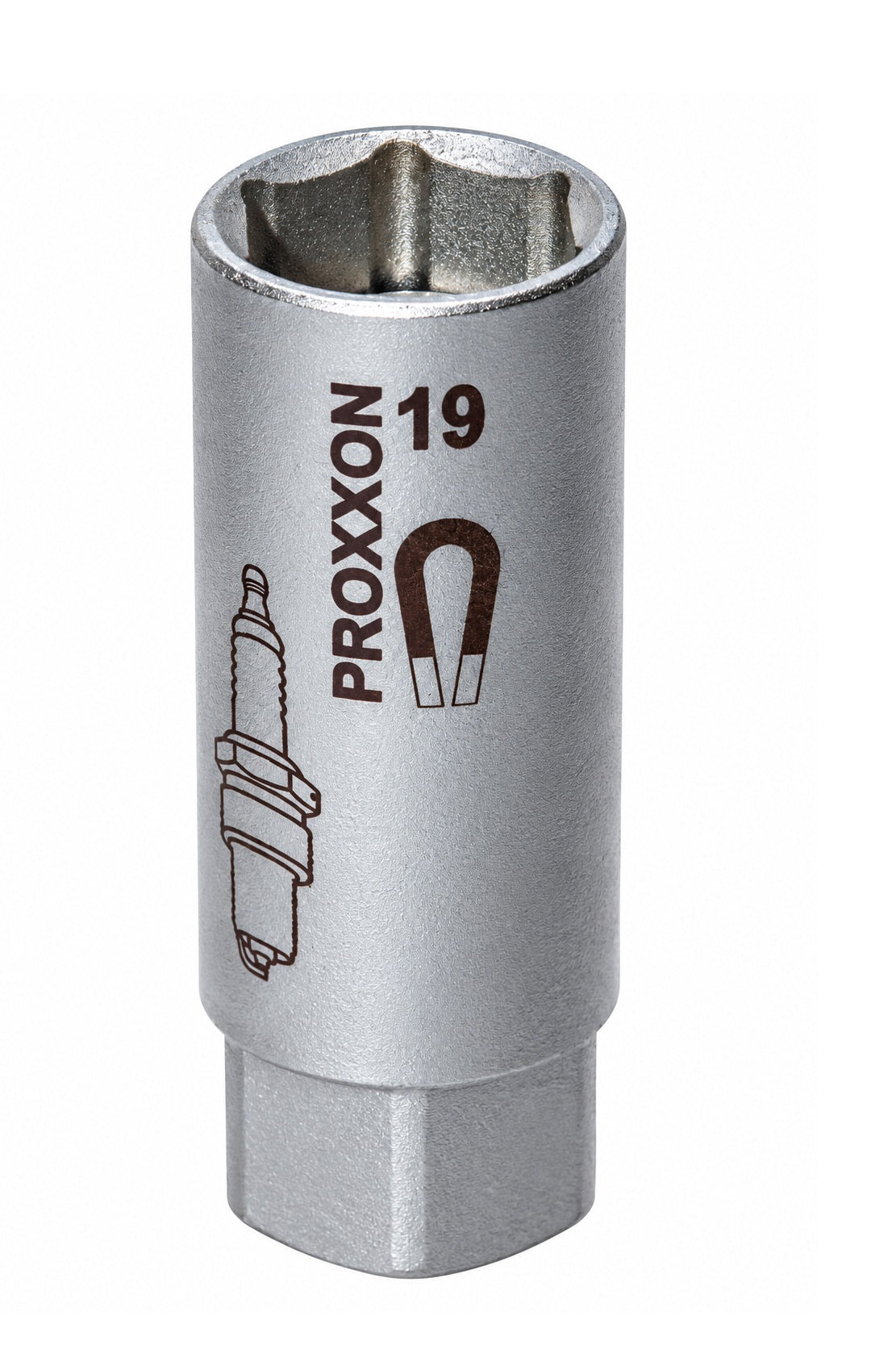 PROXXON 23395 Zündkerzen Nuss 19mm mit Magneteinsatz Antrieb 12,5mm(1/2")