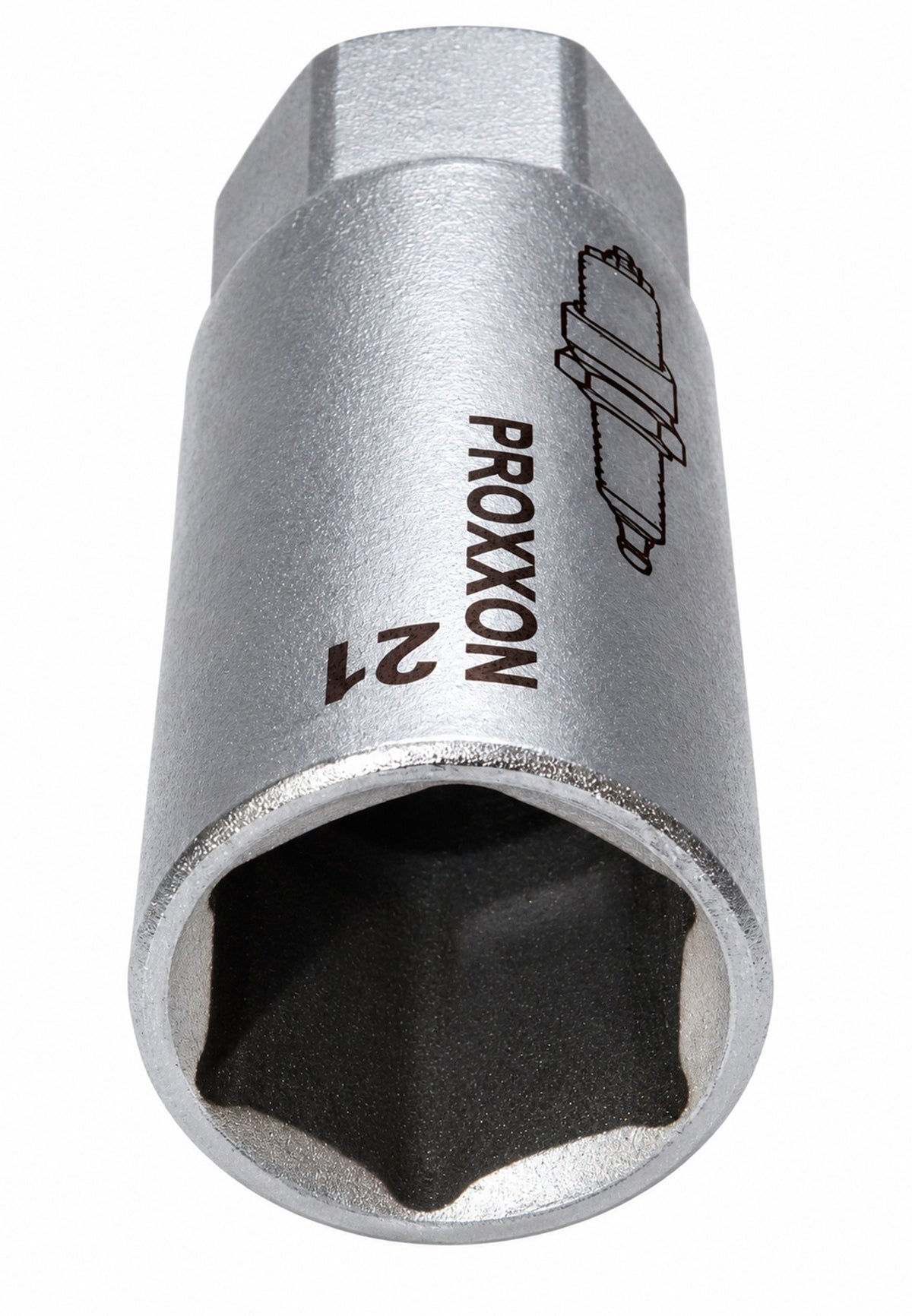 PROXXON 23444 Zündkerzen Nuss mit TPR Einlage 21mm Antrieb 12,5mm(1/2")