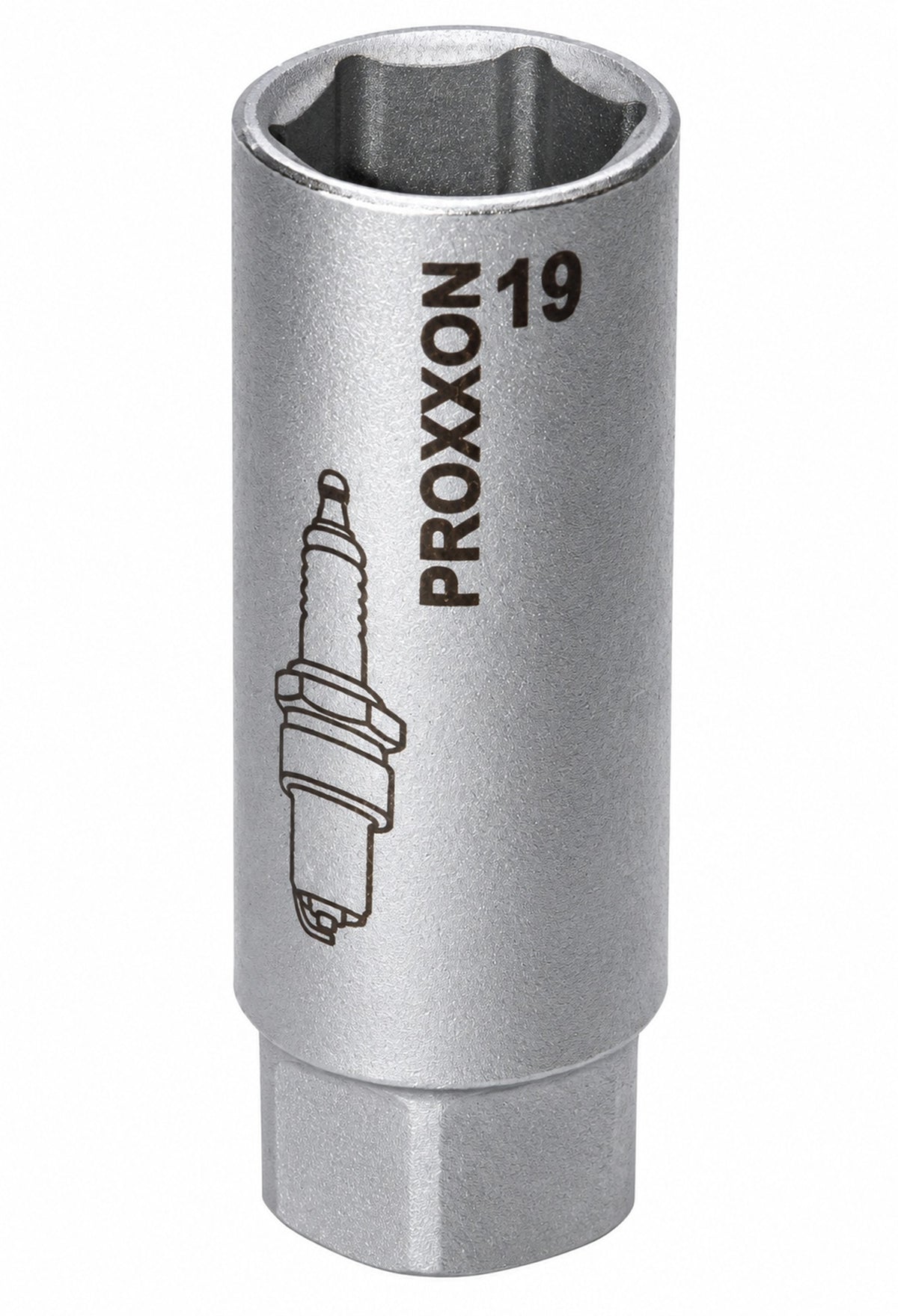 PROXXON 23445 Zündkerzen Nuss mit TPR Einlage 19mm Antrieb 12,5mm(1/2")