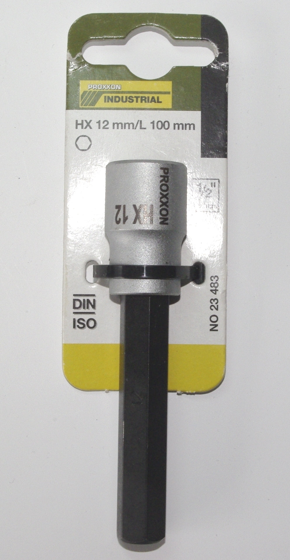 PROXXON 23483 Innensechskant Einsatz HX12 12mm Länge 100mm Antrieb 12,5mm (1/2")