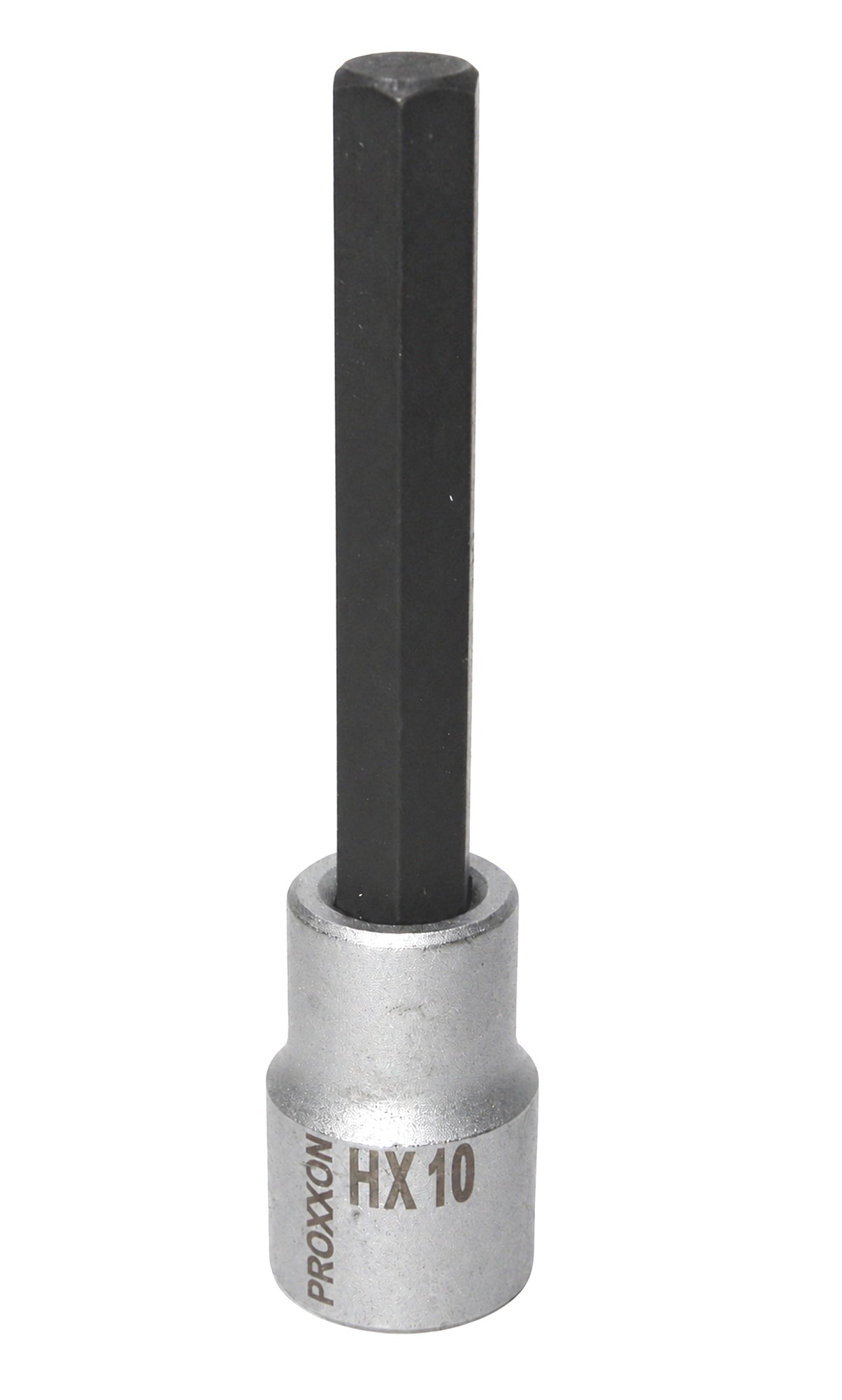 PROXXON 23487 Innensechskant Einsatz HX10 10mm, Länge 100mm Antrieb 12,5mm (1/2")