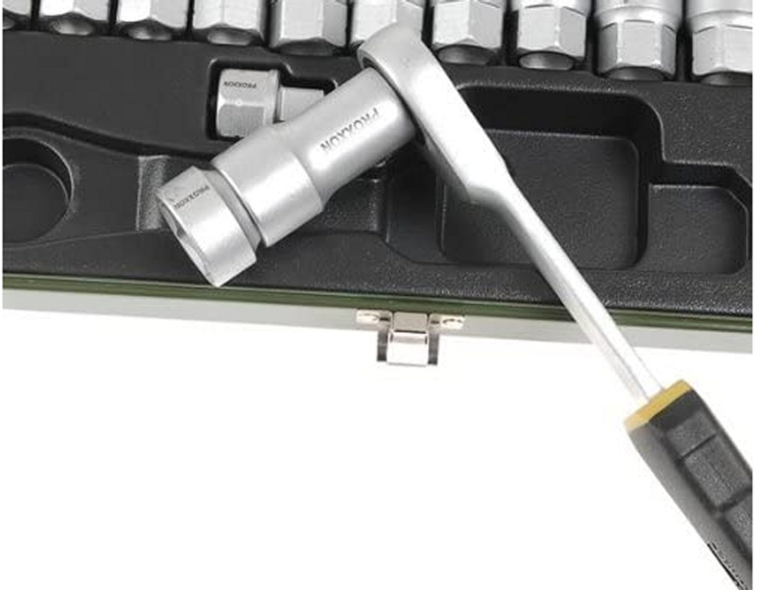 PROXXON 23602 Spezialsatz offene Nüsse und Ratsche 5,5 - 14mm zum Durchstecken