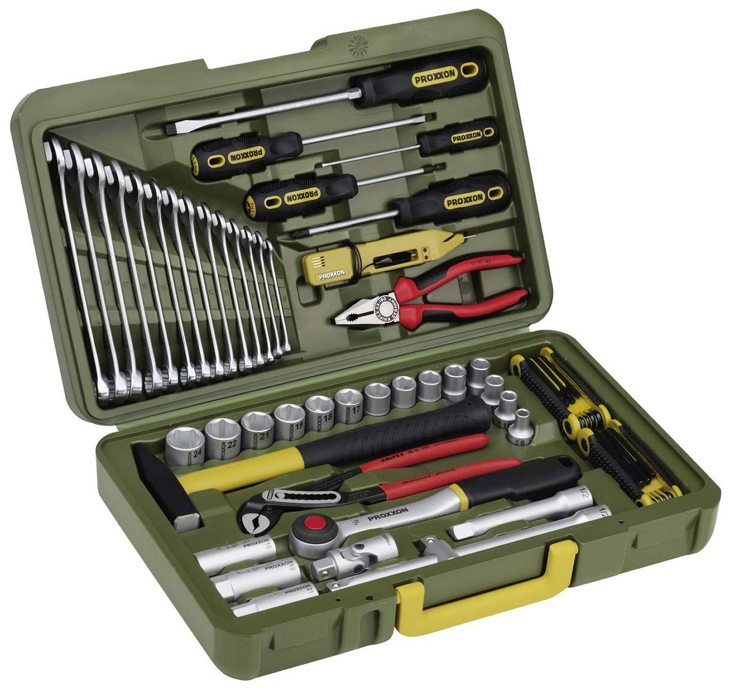PROXXON 23650 PKW - und Universalwerkzeugkoffer 47 teiliger Satz