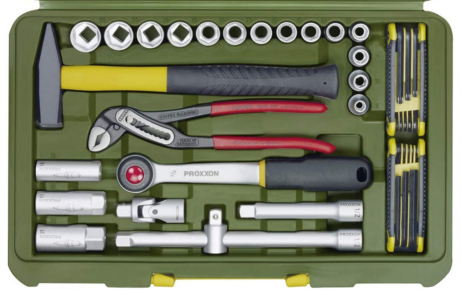 PROXXON 23650 PKW - und Universalwerkzeugkoffer 47 teiliger Satz