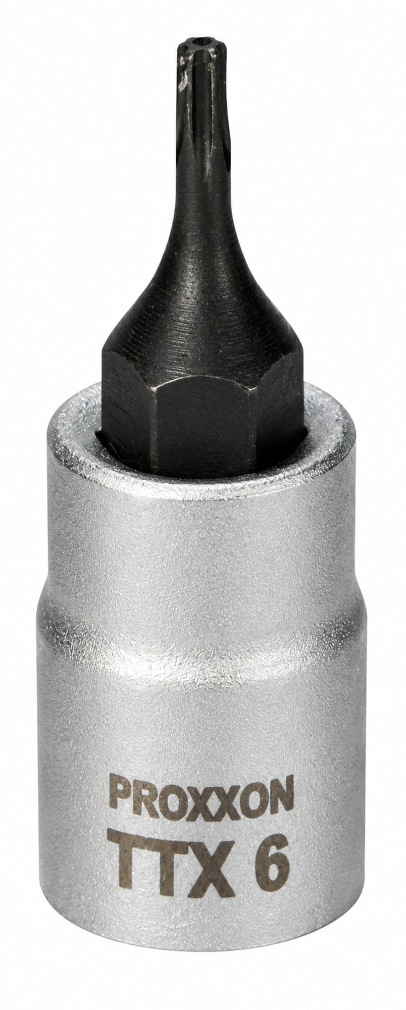 PROXXON 23752 Torx Einsatz TTX6 Antrieb 6,3mm (1/4") mit Stirnlochbohrung