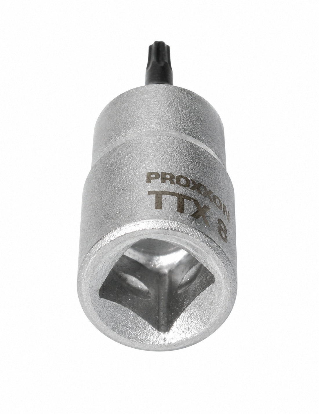 PROXXON 23753 Torx Einsatz TTX8 Antrieb 6,3mm (1/4") mit Stirnlochbohrung