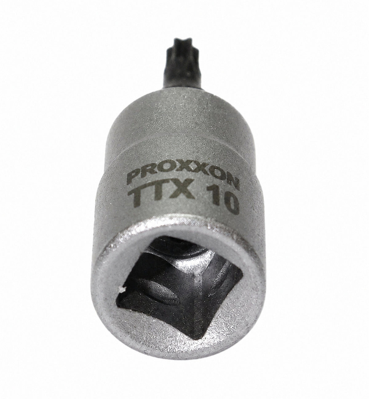 PROXXON 23754 Torx Einsatz TTX10 Antrieb 6,3mm (1/4") mit Stirnlochbohrung