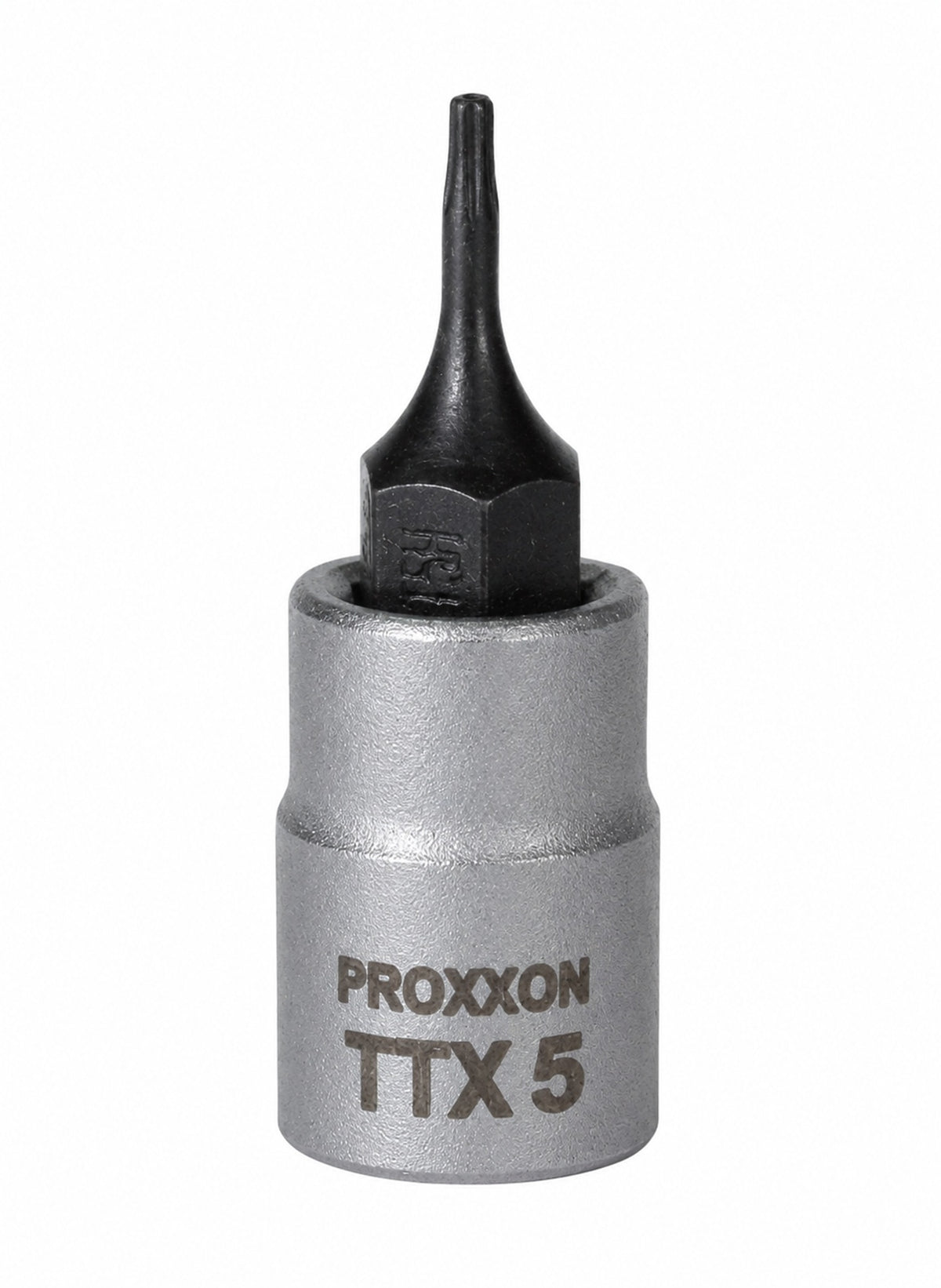 PROXXON 23755 Torx Einsatz TTX5 Antrieb 6,3mm (1/4") mit Stirnlochbohrung