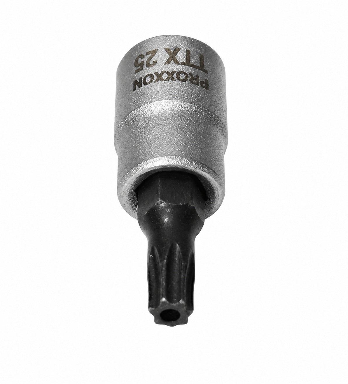 PROXXON 23760 Torx Einsatz TTX25 Antrieb 6,3mm (1/4") mit Stirnlochbohrung