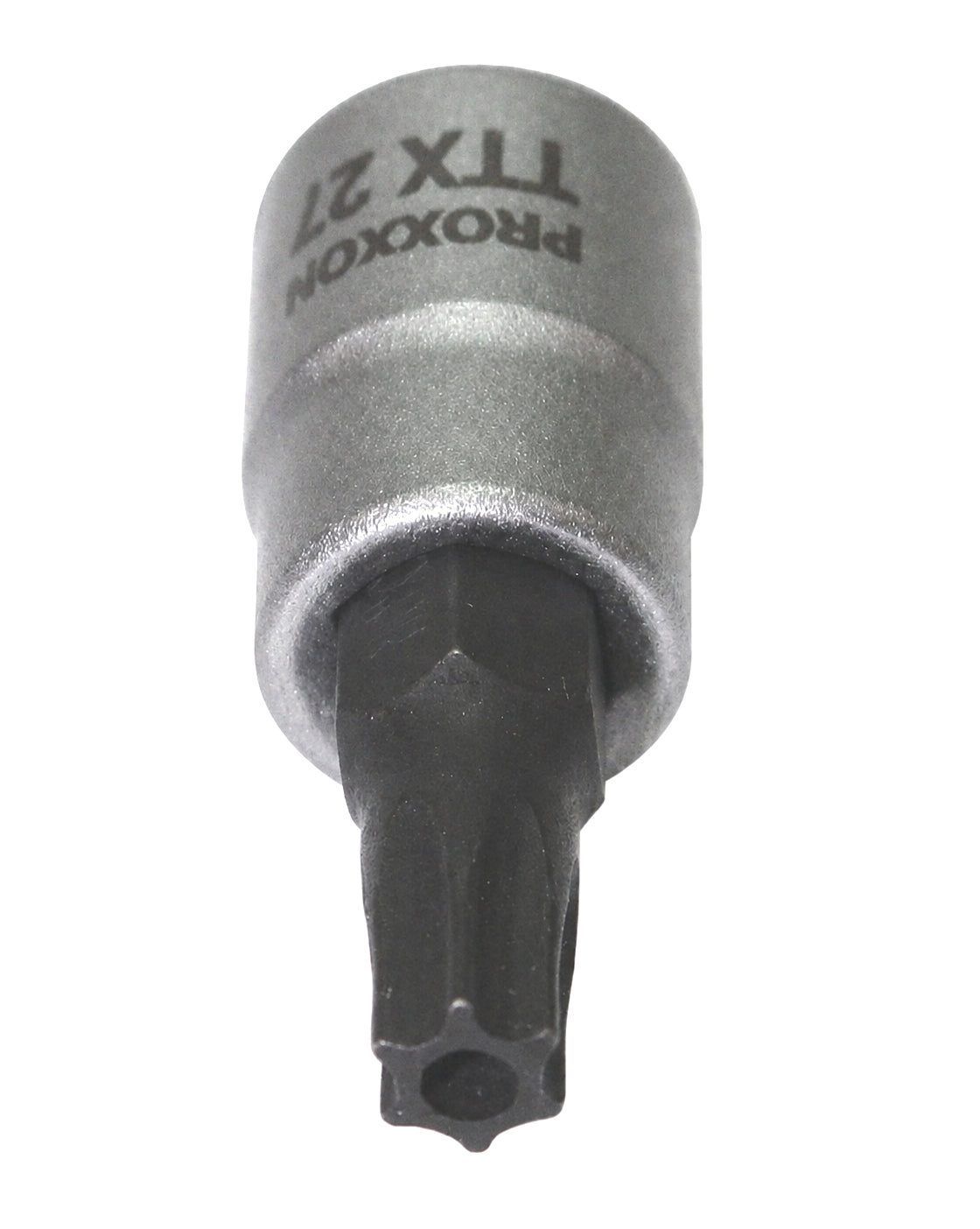 PROXXON 23761 Torx Einsatz TTX27 Antrieb 6,3mm (1/4") mit Stirnlochbohrung