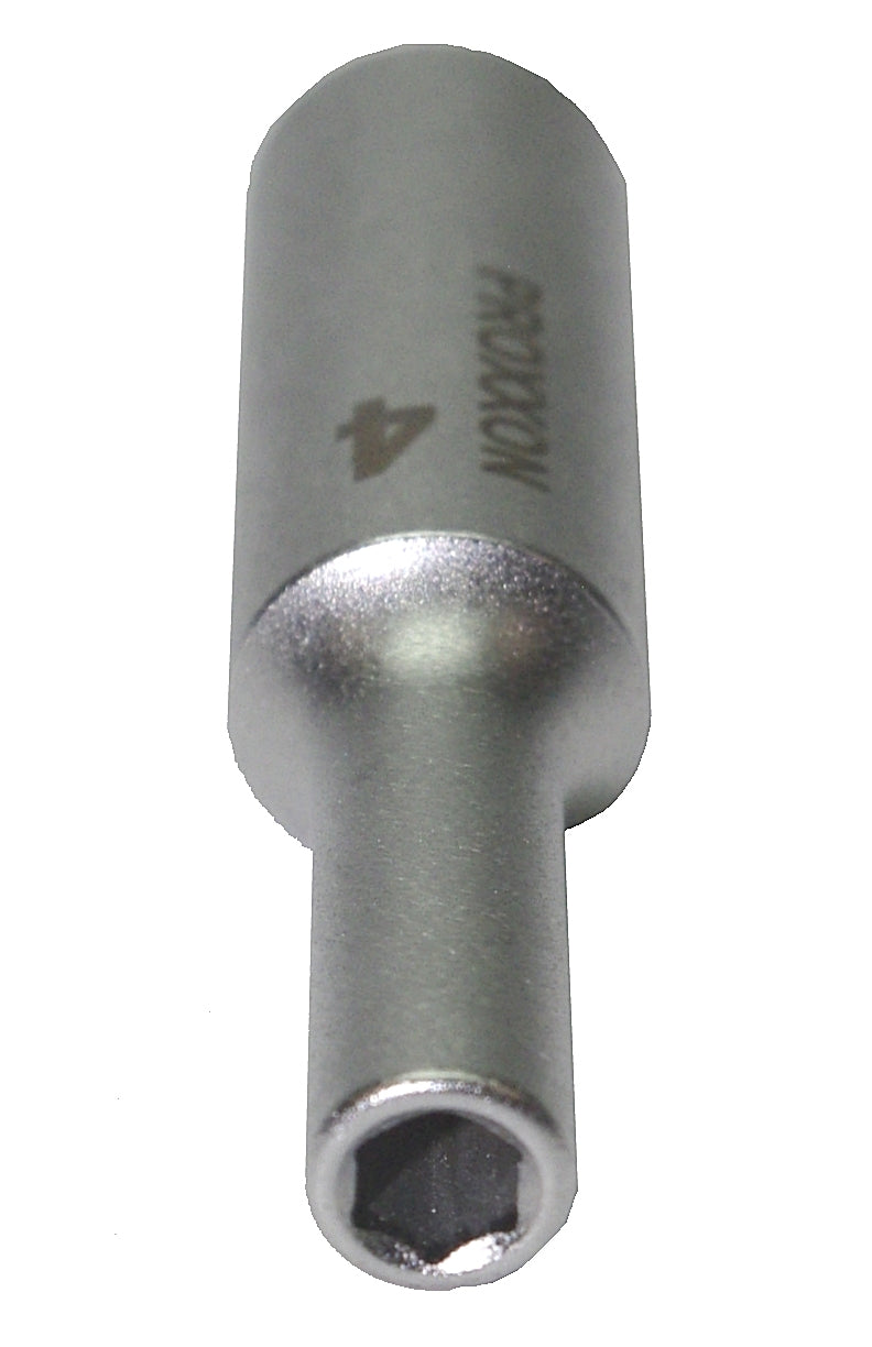 PROXXON 23767 Tiefbett Steckschlüsseleinsatz / Nuss 4mm Antrieb 6,3mm (1/4")
