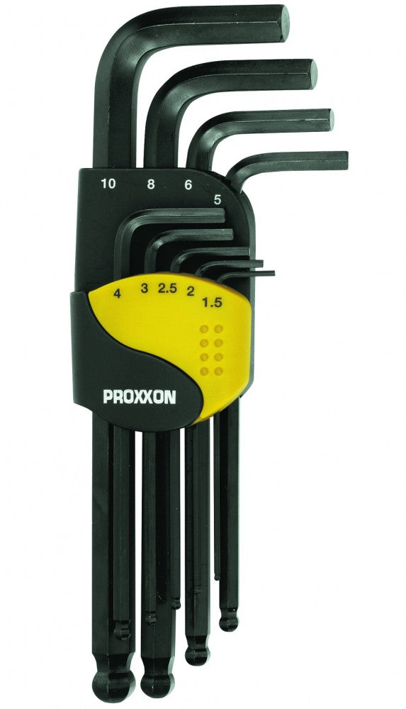 PROXXON 23946 Satz Innensechskant Winkelschlüsselsatz 9tlg HX1,5-HX10
