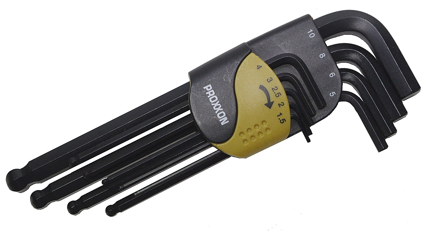 PROXXON 23946 Satz Innensechskant Winkelschlüsselsatz 9tlg HX1,5-HX10
