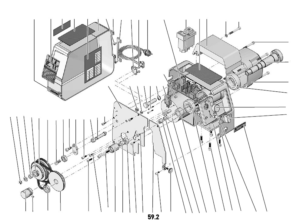 PROXXON 24002-01-59-02 Motorbefestigungsplatte klein für Drehmaschine PD 250/E