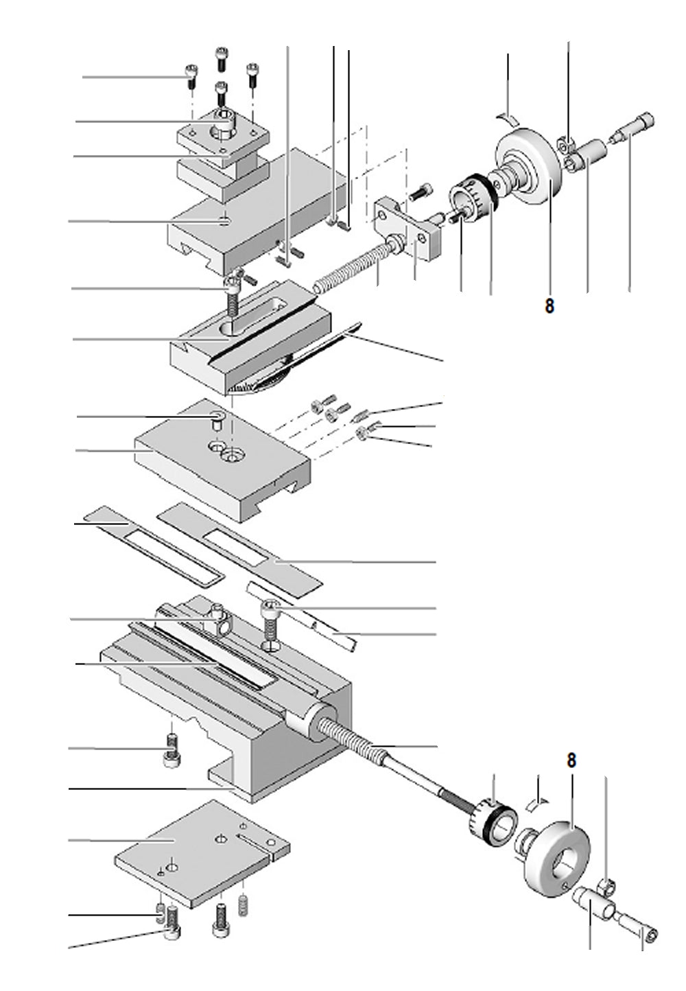 PROXXON 24002-03-08 Handrad für Drehmaschine PD 250/E