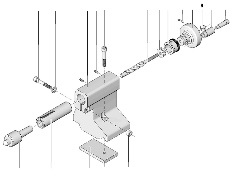 PROXXON 24002-04-09 Hutmutter für Drehmaschine PD 250/E