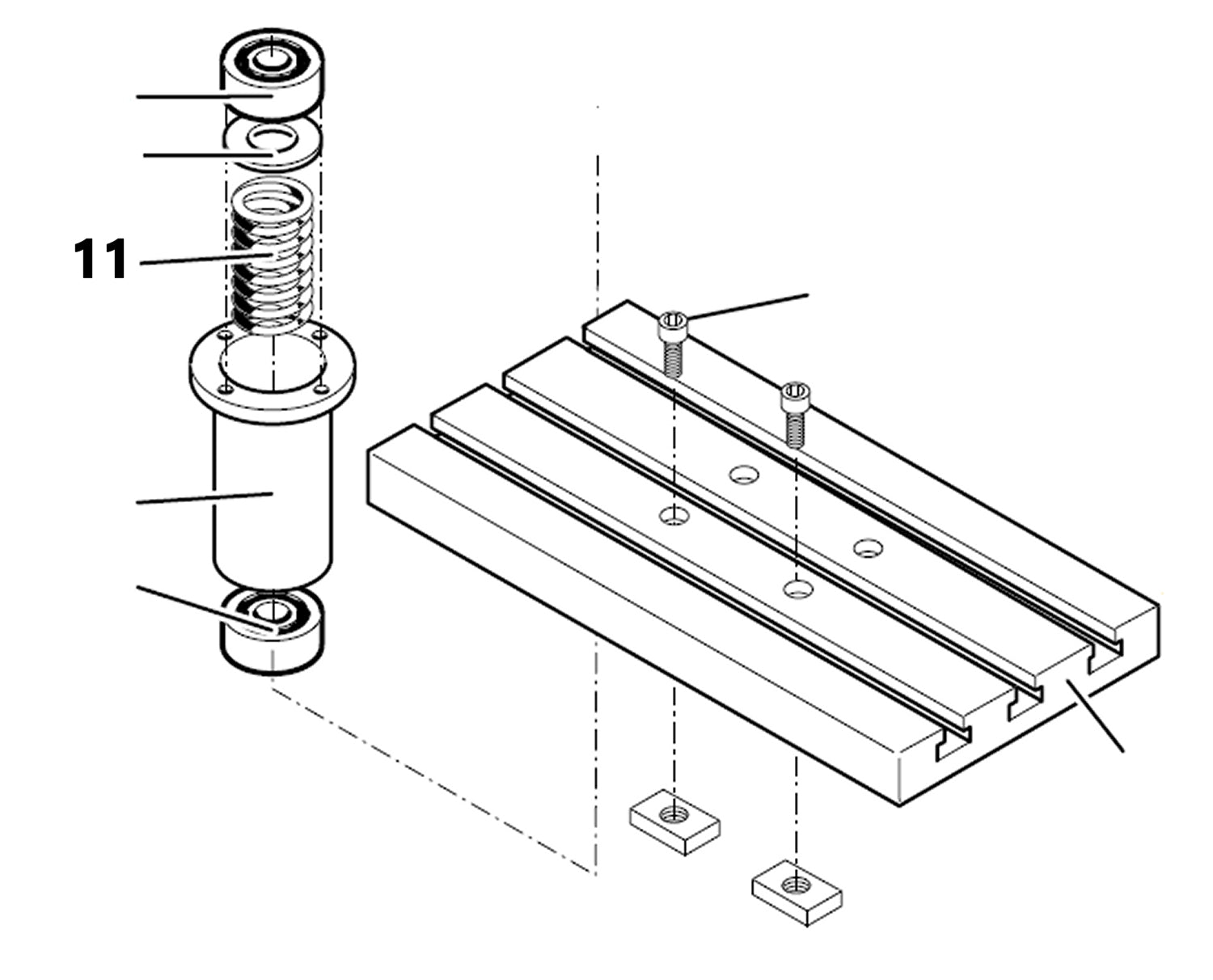 PROXXON 24104-11 Rückholfeder für Feinfräse FF230 & Bohr- und Fräseinrichtung PF230