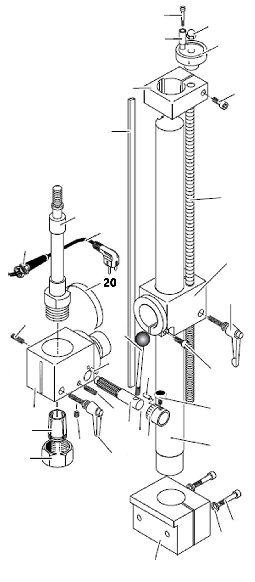 PROXXON 24104-20 Winkelskala für Feinfräse FF230 & Bohr- und Fräseinrichtung PF230