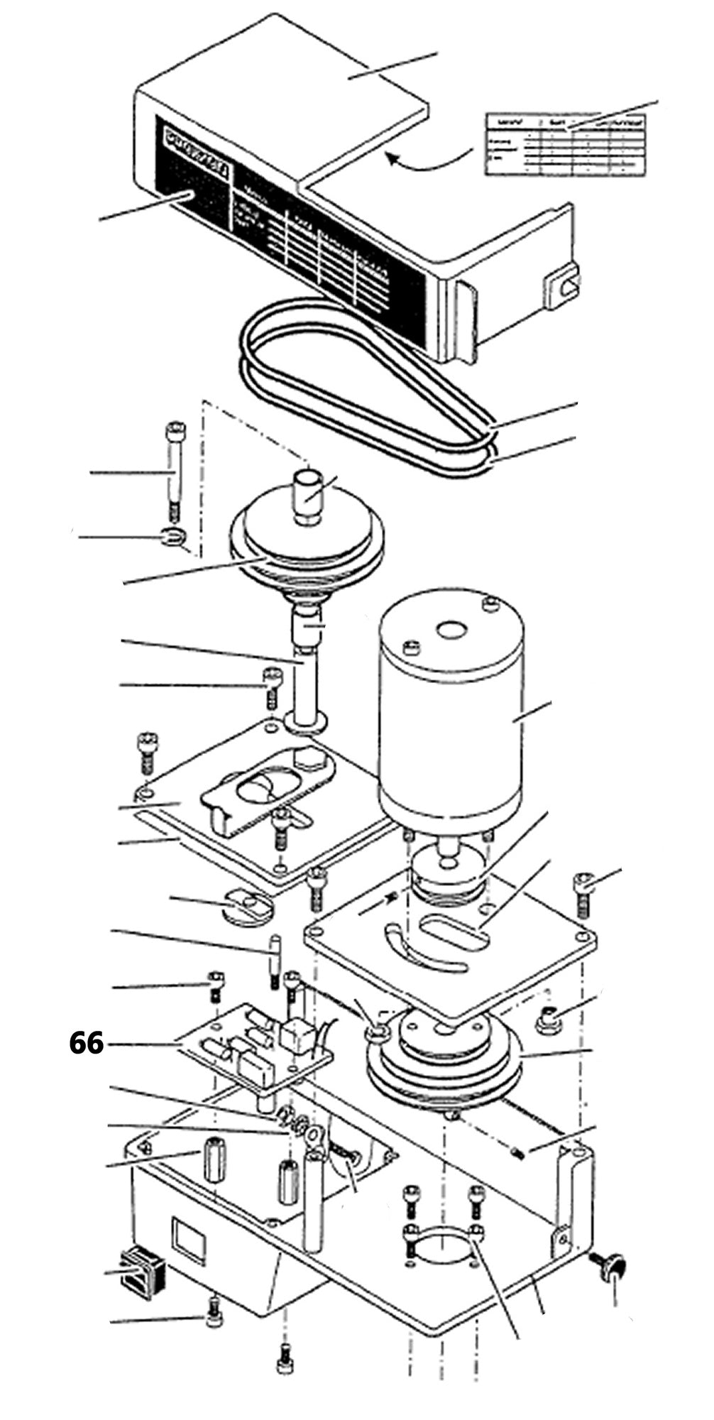 PROXXON 24104-66 Platine für Feinfräse FF230 & Bohr- und Fräseinrichtung PF230