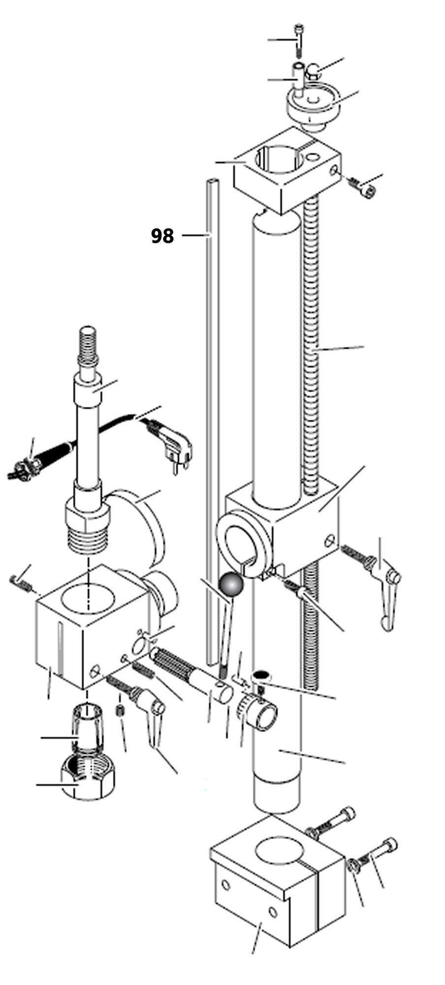 PROXXON 24104-98 Keilleiste für Feinfräse FF230 & Bohr- und Fräseinrichtung PF230