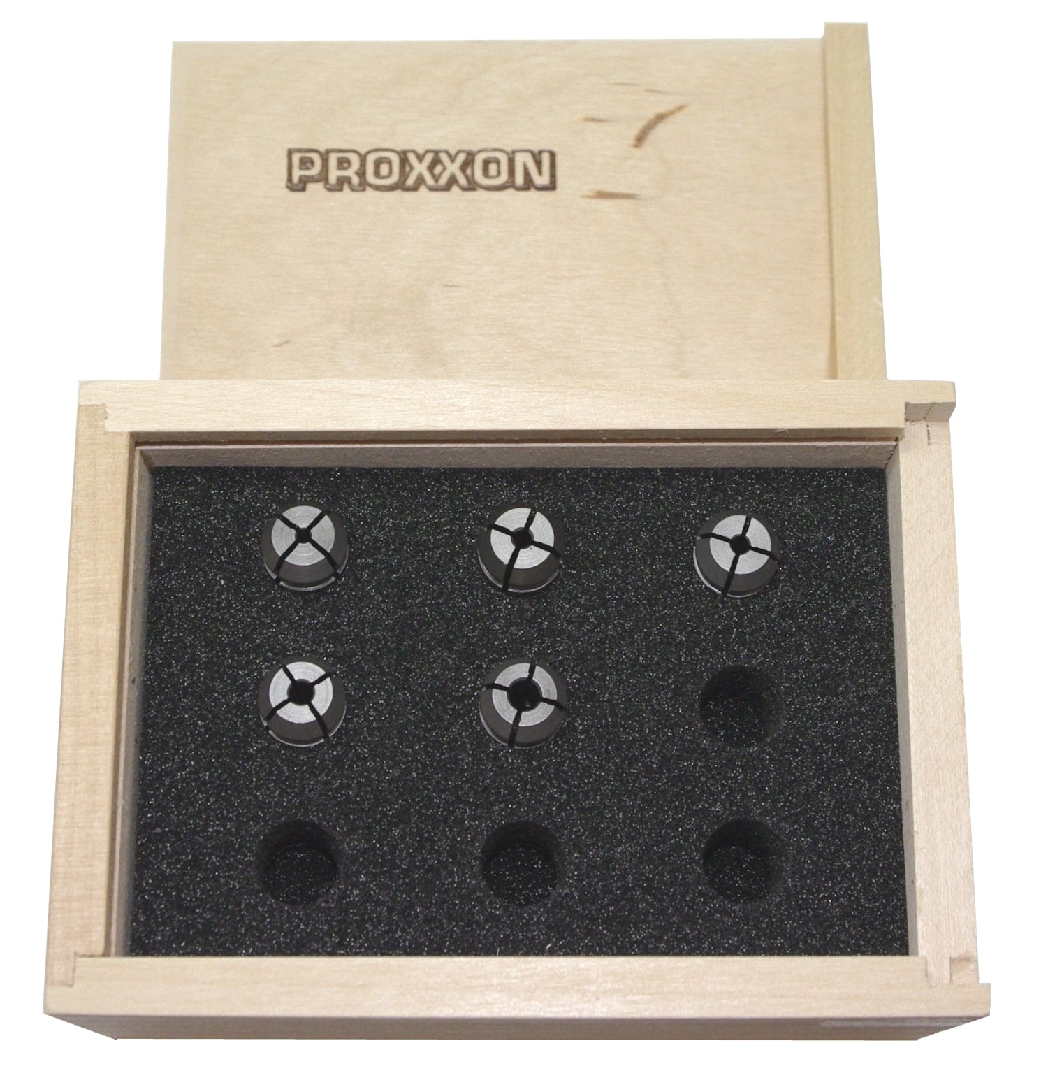 PROXXON 24144 Spannzangensatz 5 teilig für Feinfräse FF230 / PF230