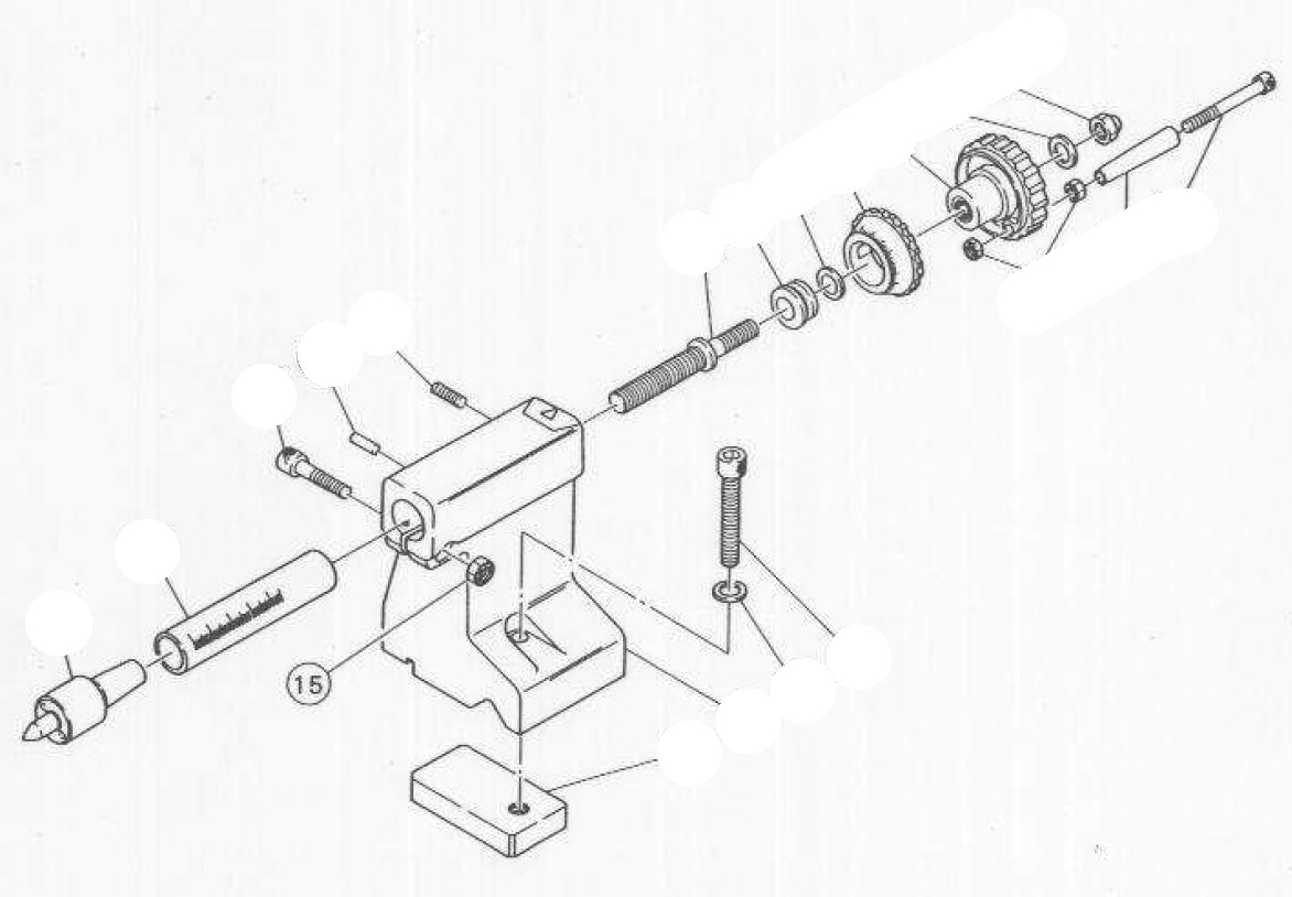 PROXXON 24200-0515 Sechskantmutter M6 für Drehmaschine PD360