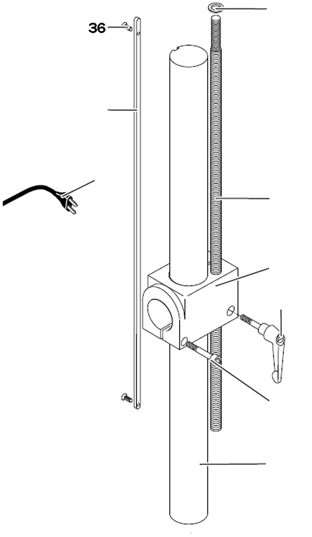 PROXXON 24304-36 Schraube für PF400 / FF400
