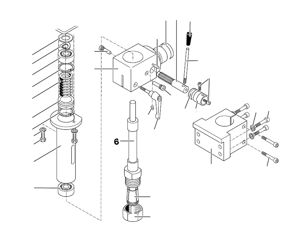PROXXON 24304-06 Hauptspindel für PF400 / FF400