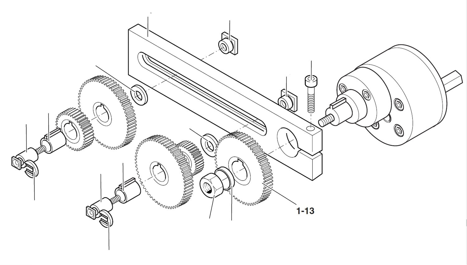 PROXXON 24400-00-09 Zahnrad 55 Zähne für Drehmaschine PD400