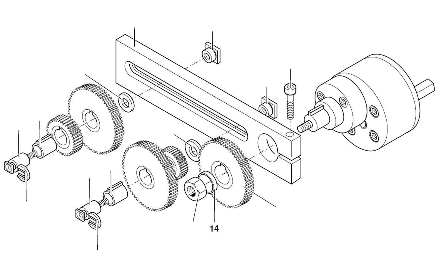 PROXXON 24400-00-14 Distanzring für Drehmaschine PD400