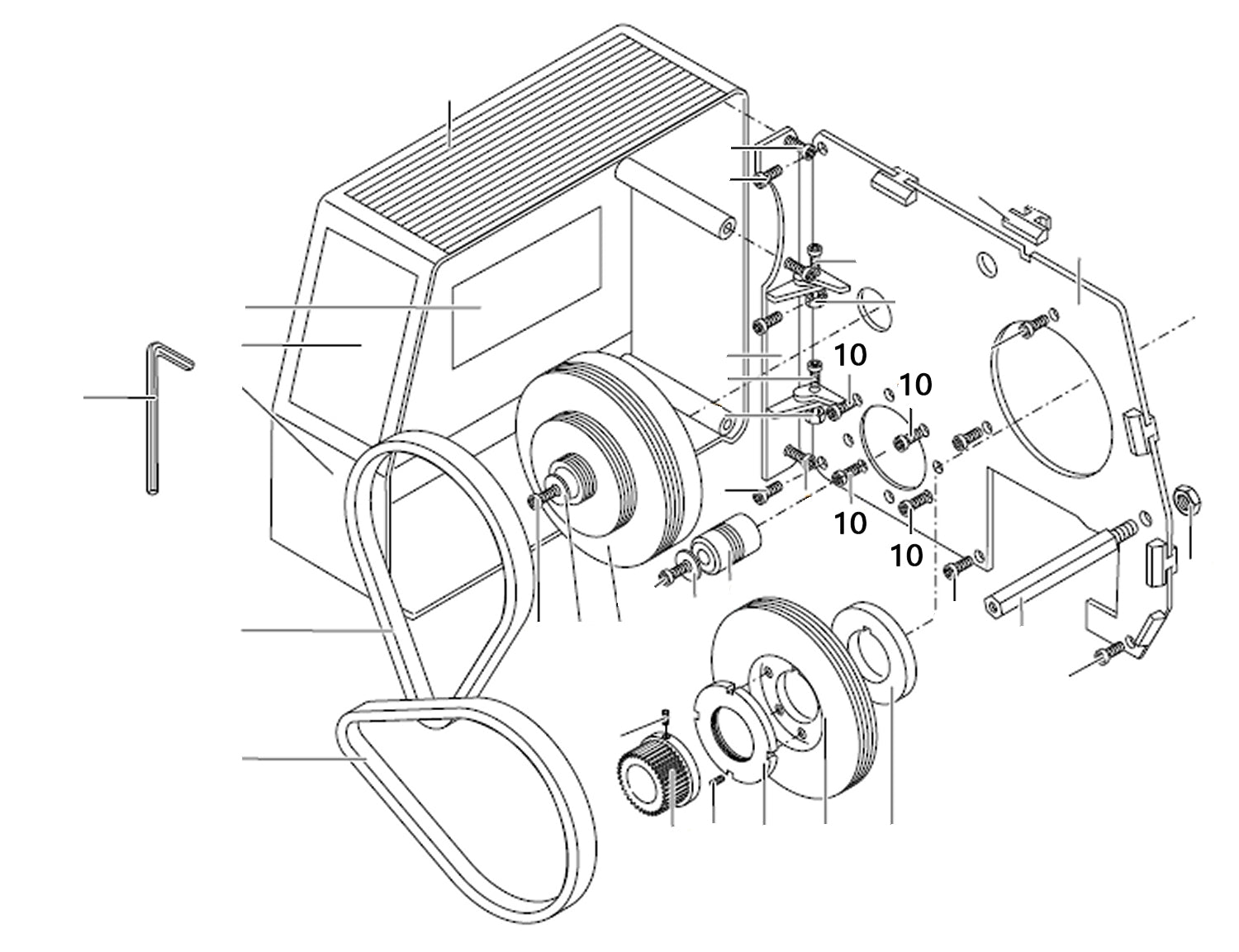 PROXXON 24400-01-10 Schraube für Drehmaschine PD400