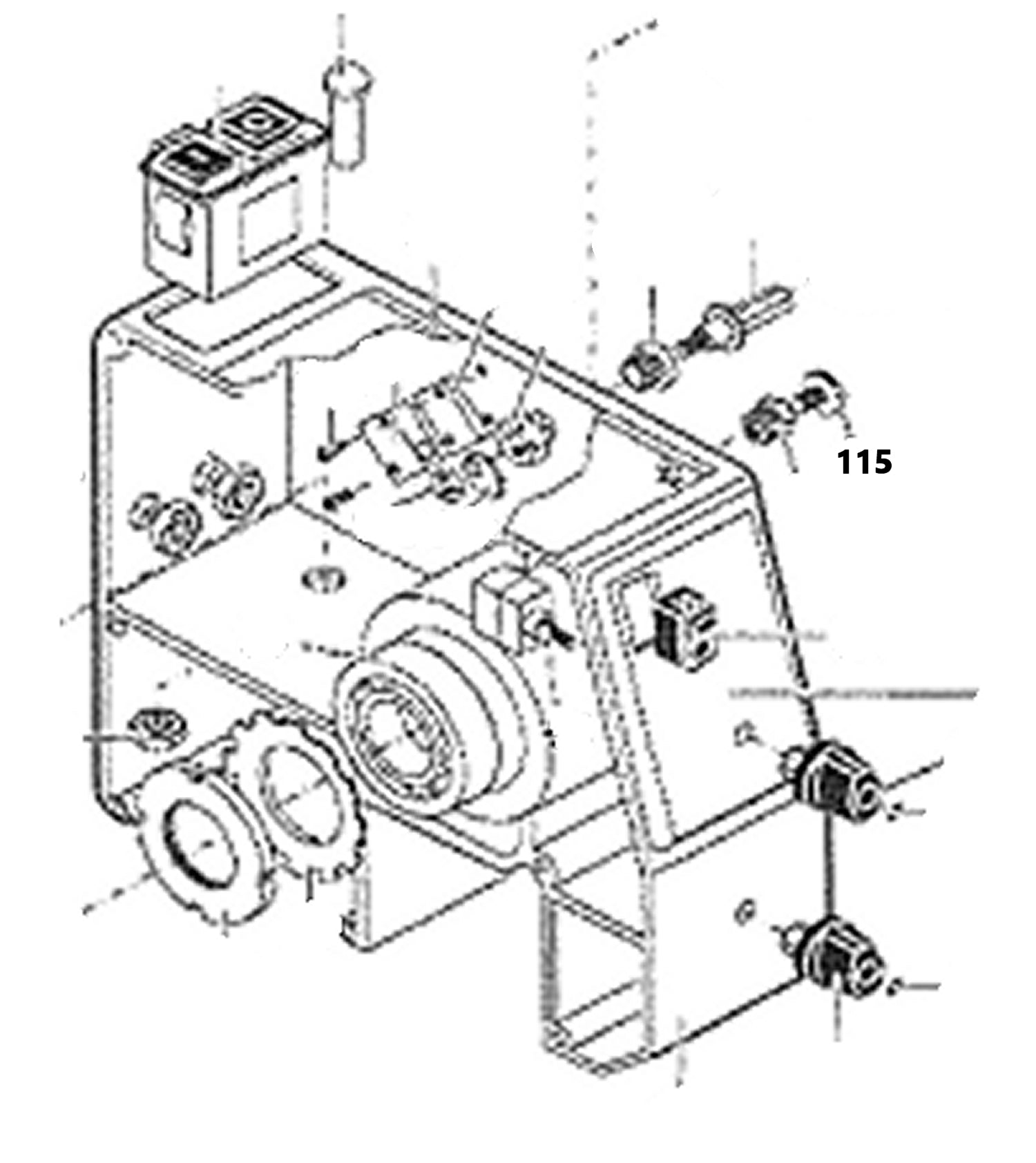PROXXON 24400-01-115 Rändelschraube für Drehmaschine PD400