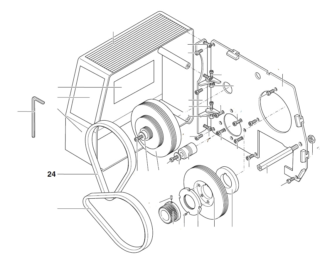 PROXXON 24400-01-24 Riemen Motor für Drehmaschine PD400