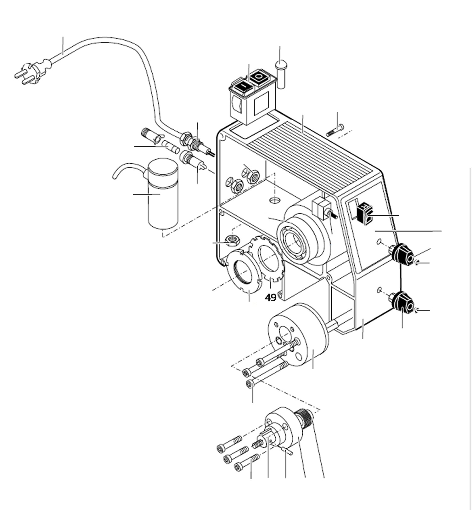 PROXXON 24400-01-49 Sicherungsblech für Drehmaschine PD400