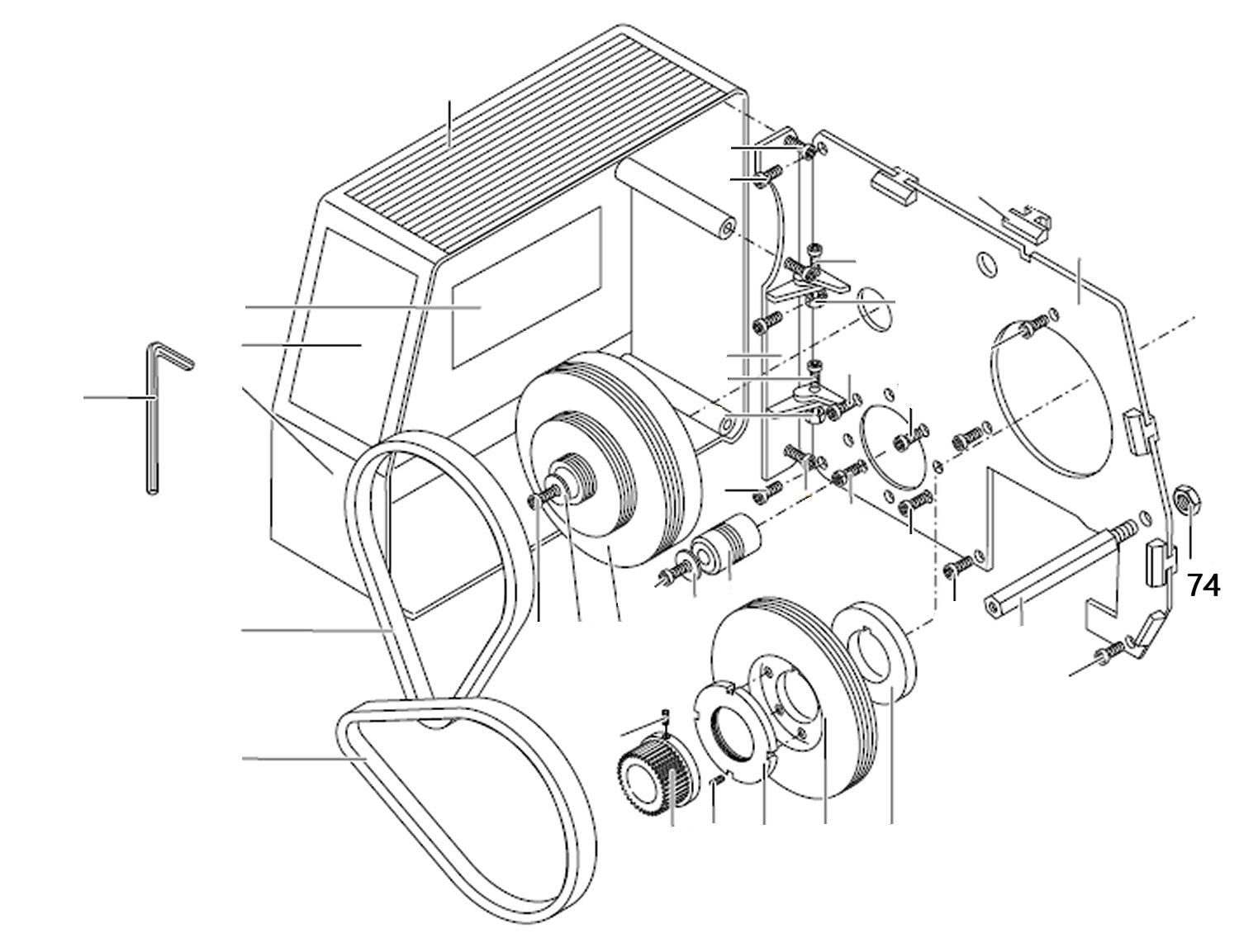 PROXXON 24400-01-74 Mutter für Drehmaschine PD400
