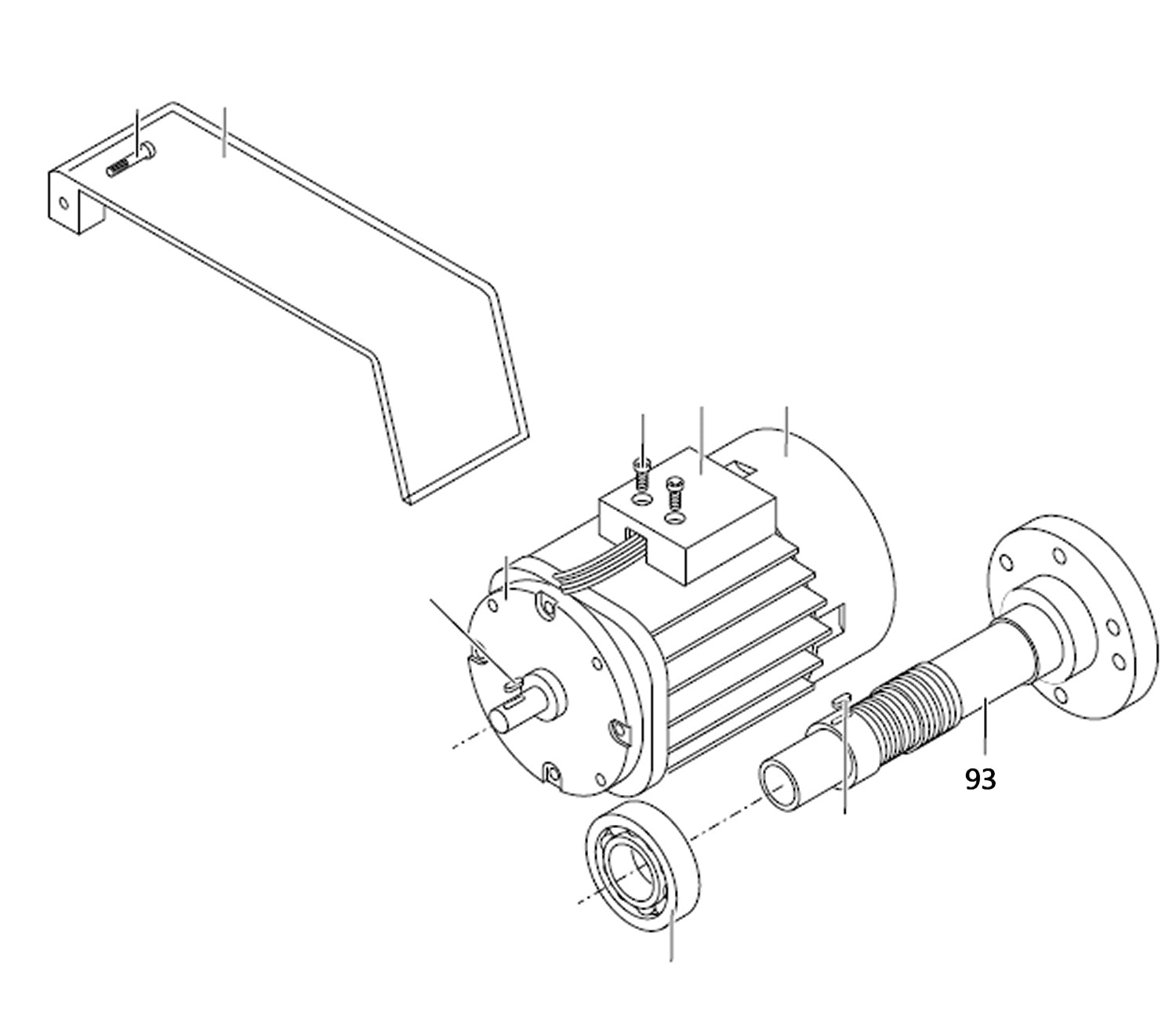 PROXXON 24400-01-93 Hauptspindel für Drehmaschine PD400
