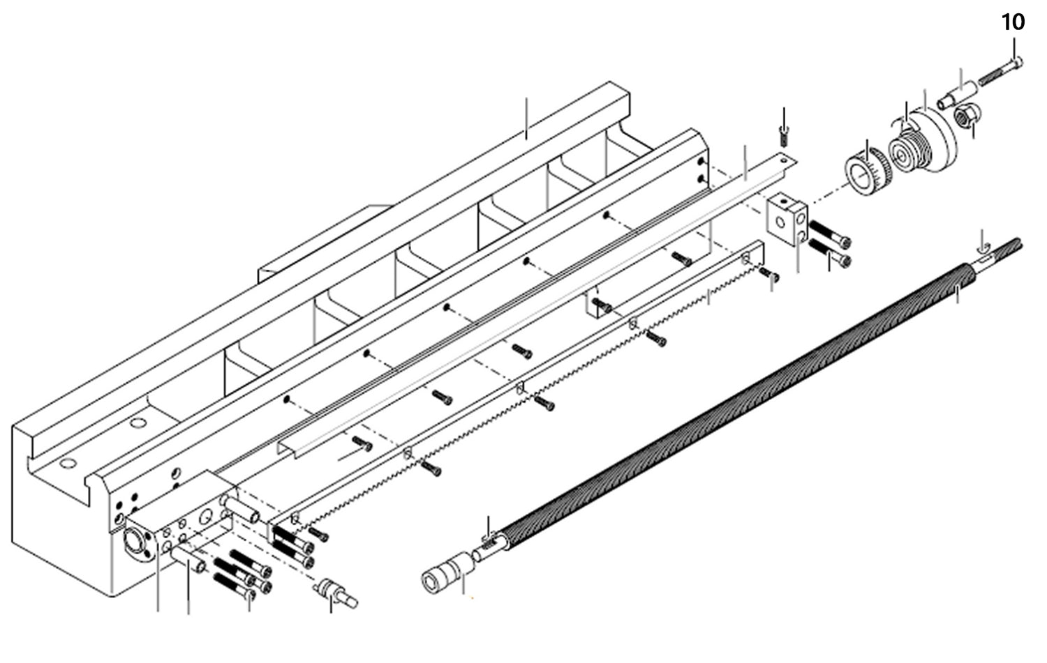 PROXXON 24400-02-10 Schraube für Drehmaschine PD400