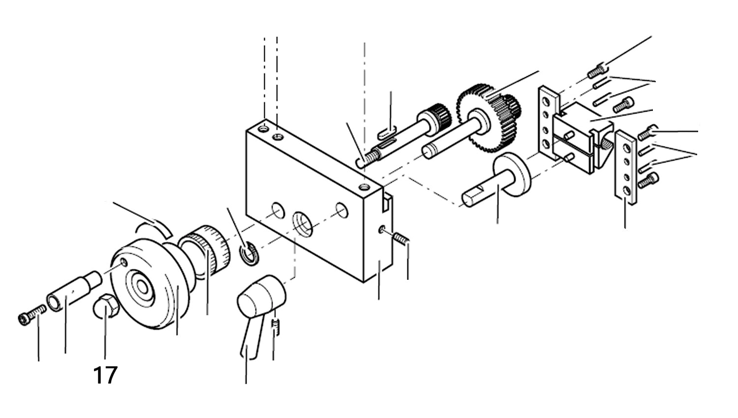 PROXXON 24400-03-17 Hutmutter für Drehmaschine PD400