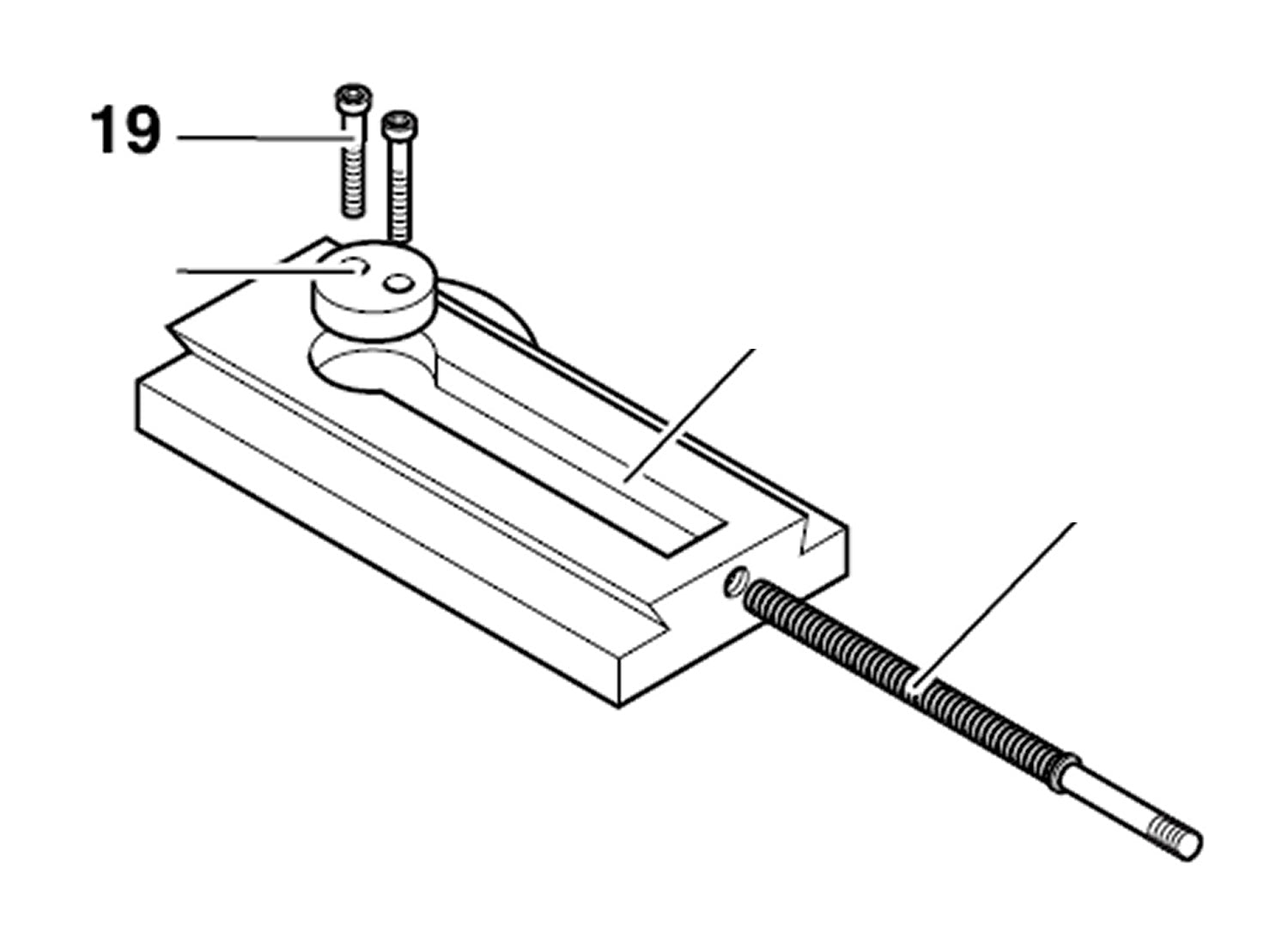 PROXXON 24400-03-19 Schraube für Drehmaschine PD400