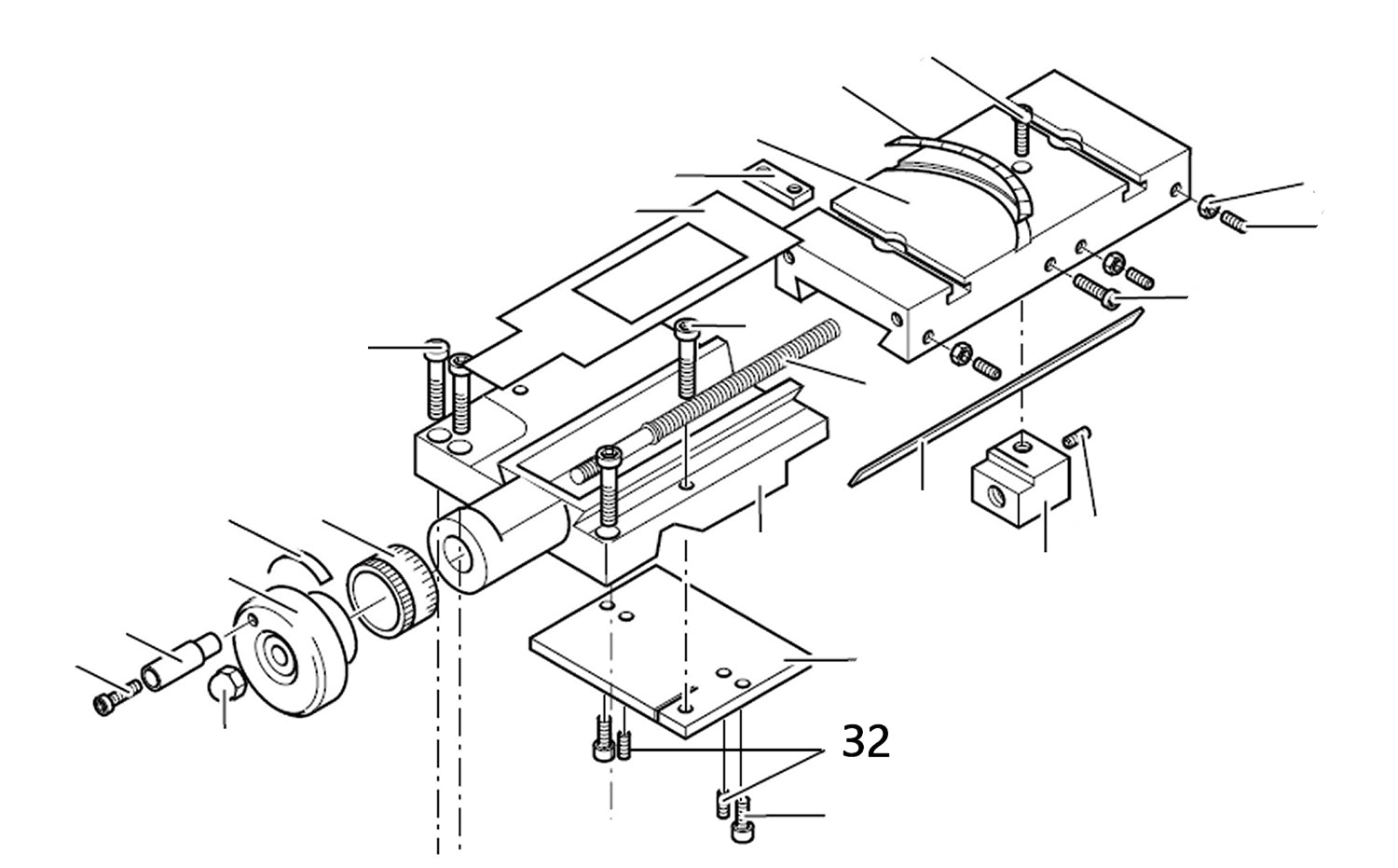 PROXXON 24400-03-32 Gewindestift für Drehmaschine PD400