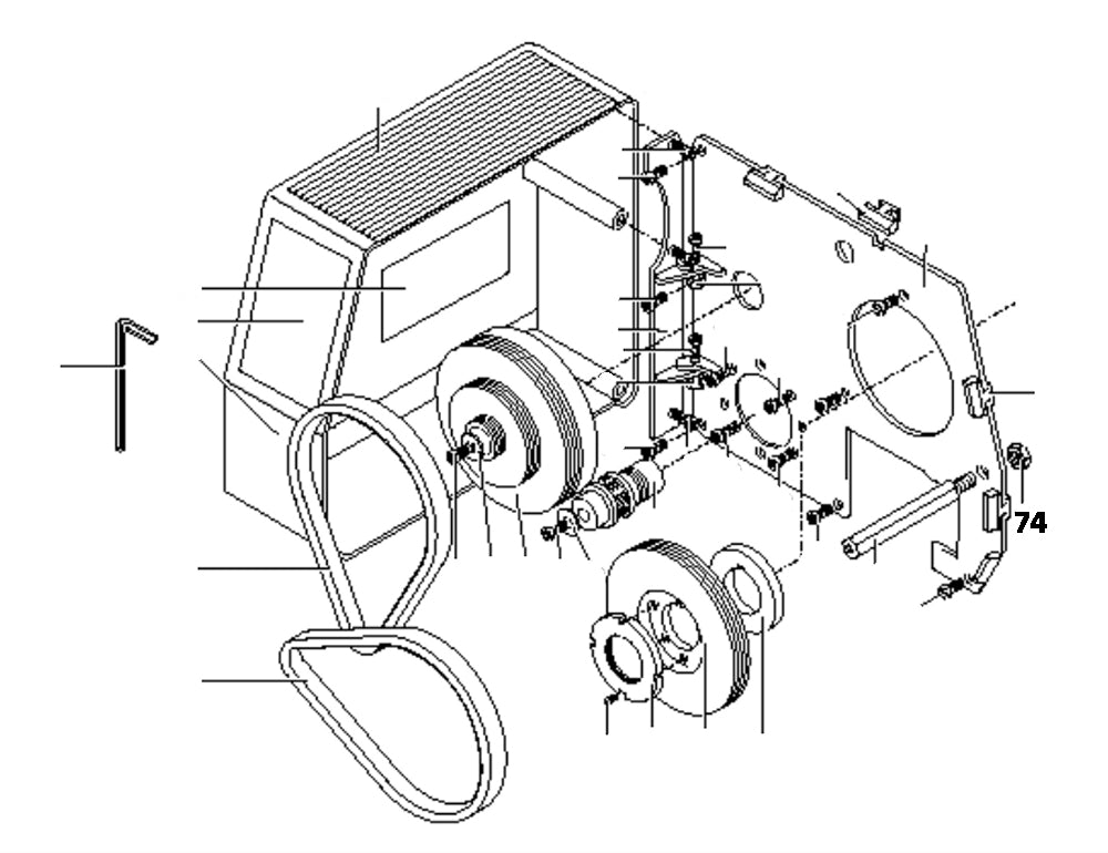 PROXXON 24500-01-74 Mutter für Drehmaschine PD400 CNC