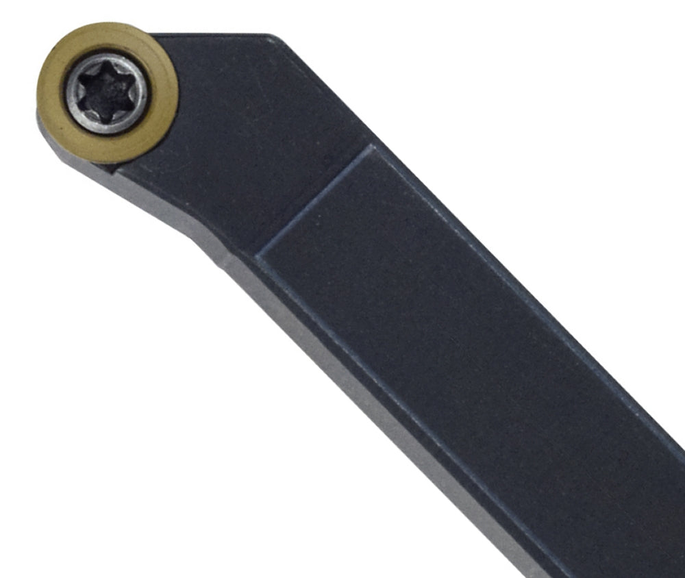 PROXXON 24560 Stahlhalter 8x8 abgewinkelt mit Hartmetall Wendeplatten für PD 250/E