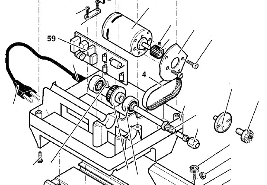 PROXXON 27020-59 Platine für Drechselbank DB250