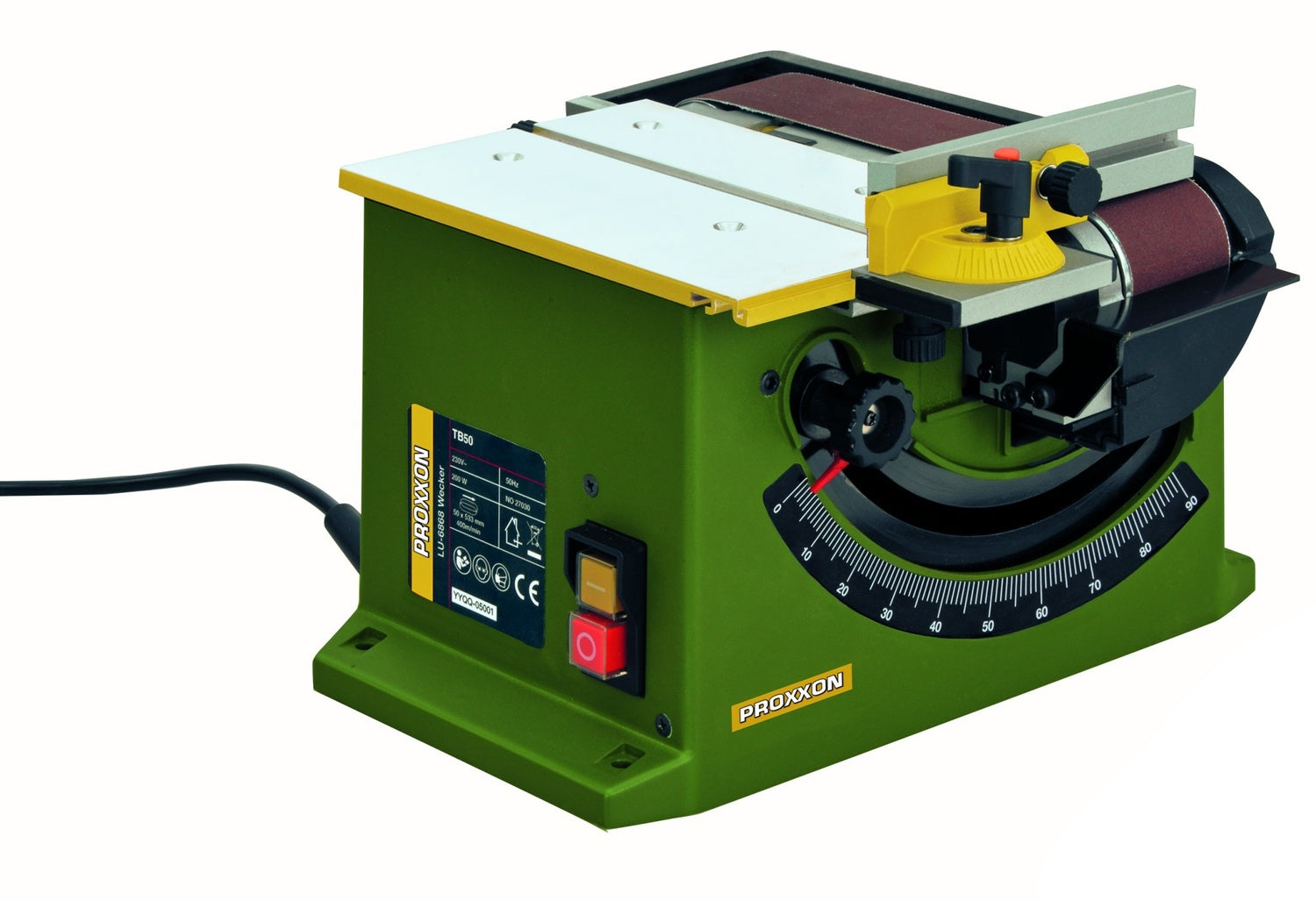 PROXXON 27030 Tischbandschleifer TB50 kompakt und leicht 400 m/min