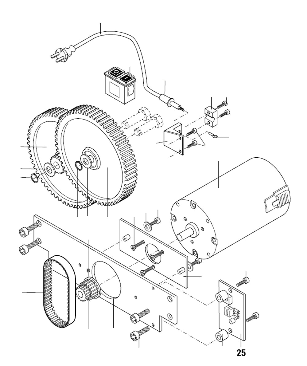 PROXXON 27040-07-25 Gleichrichterplatine für Dickenhobel DH40