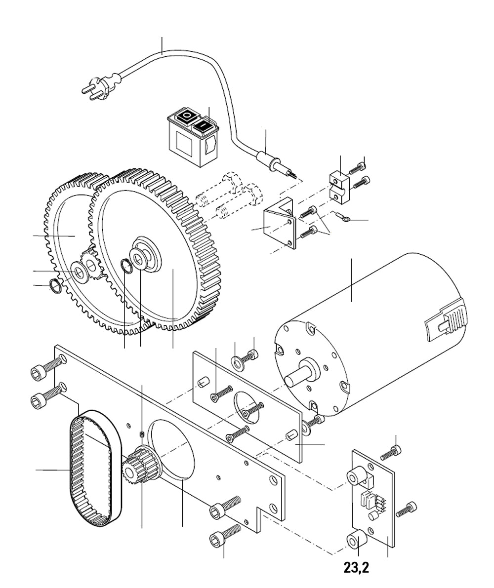 PROXXON 27040-07-23,2 Distanzhülse für Dickenhobel DH40