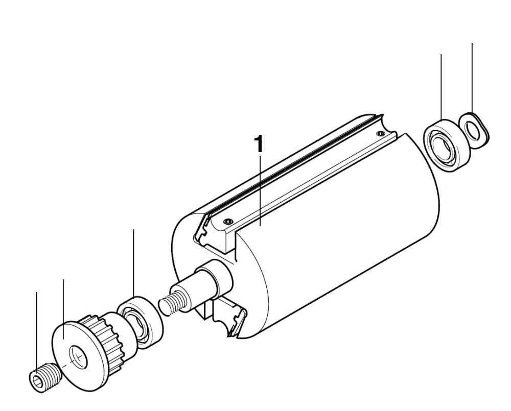 PROXXON 27040-08-01 Messerwelle komplett für Dickenhobel DH40